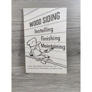 Wood Siding Painting Home & Garden Bulletin 203 USDA Brochure Guide 1973
